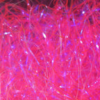 Close-up of pink and purple Hareline Large Sized UV Polar Chenille
