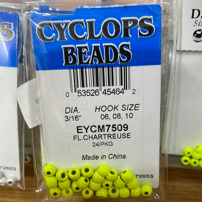 Wapsi Painted Brass Cyclops Beads