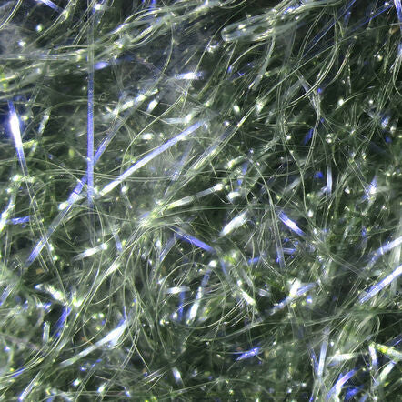 Close-up of green Hareline Large Sized UV Polar Chenille