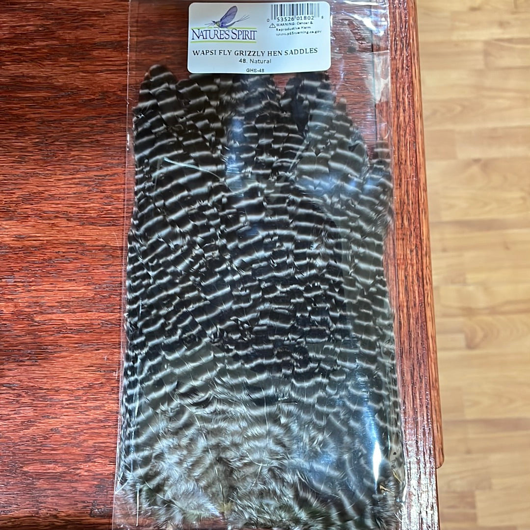 Nature's Spirit Wapsi Fly Grizzly Hen Saddles