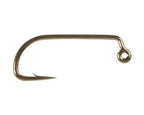 A single Daiichi 4640 jig hook with a limerick bend, heavy wire, long shank, and bent 60 degrees, intended for use in fly fishing.