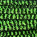 Close-up of green Hareline Variegated Medium Chenille