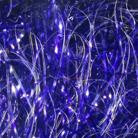 Close-up of blue Hareline Large Sized UV Polar Chenille