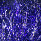 Close-up of blue Hareline Large Sized UV Polar Chenille