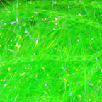 Close-up of green Hareline Large Sized UV Polar Chenille