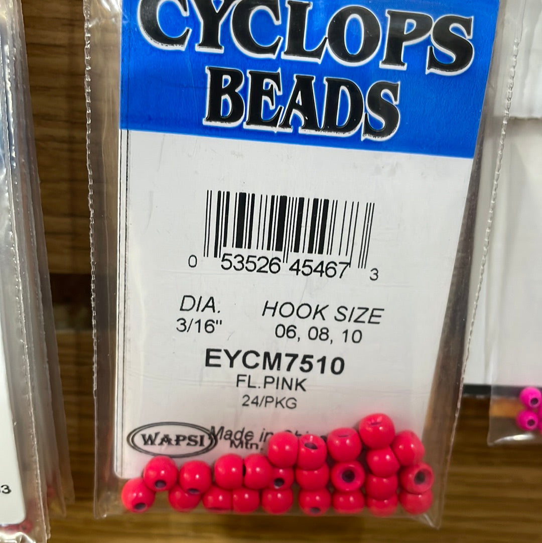 Wapsi Painted Brass Cyclops Beads