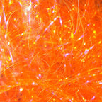 Abstract orange and white Hareline Large Sized UV Polar Chenille