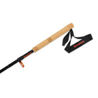 Simms Pro Wading Staff with cork handle and black strap white background, featuring the Simms brand.