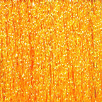 Close-up of orange Hareline Krystal Flash