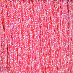 Close-up of pink Hareline Krystal Flash