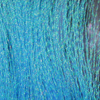 Close-up of blue Hareline Krystal Flash