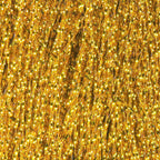 Close-up of gold Hareline Krystal Flash