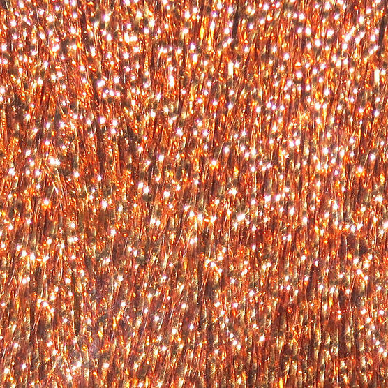 Close-up of rose gold Hareline Krystal Flash