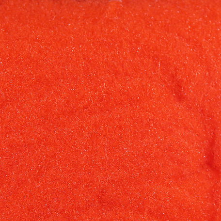 Close-up of bright red Hareline McFLYFOAM