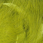 Close-up of bright green Hareline Micro Rabbit Strips