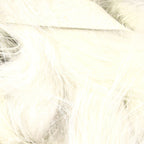 Close-up of a ball of cream Hareline 1/4" Magnum Rabbit Strips