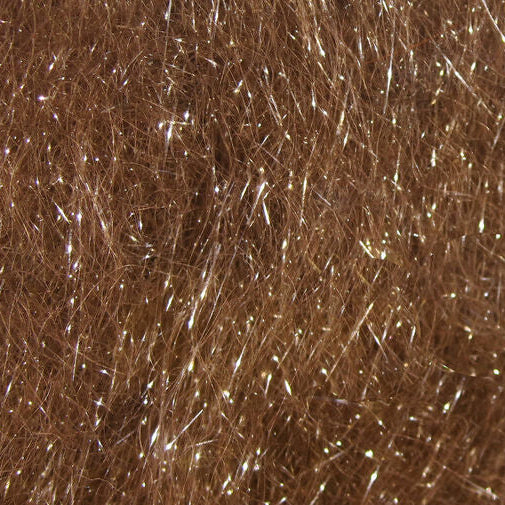 Close-up of brown hair strands with a blurred background