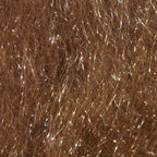 Close-up of brown hair strands with a blurred background