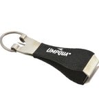 Black Umpqua brand nippers with metal components on a white background