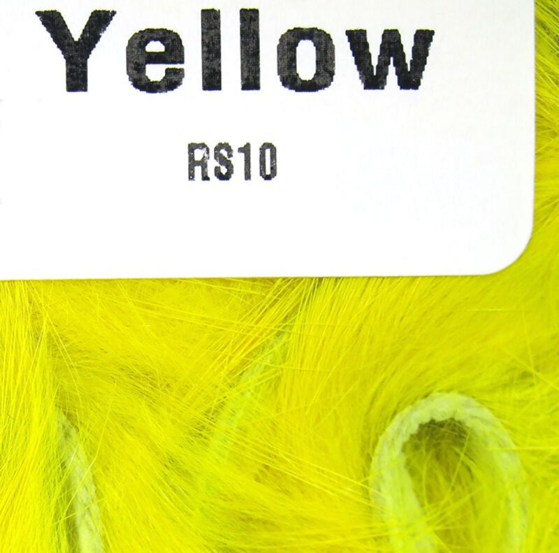 Yellow color Hareline Rabbit Strips 1/8" 
