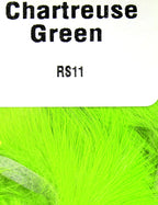 Chartreuse color Hareline Rabbit Strips 1/8" 