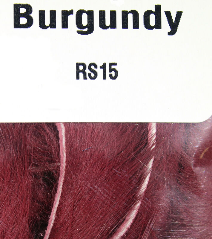 Burgundy color Hareline Rabbit Strips 1/8" 