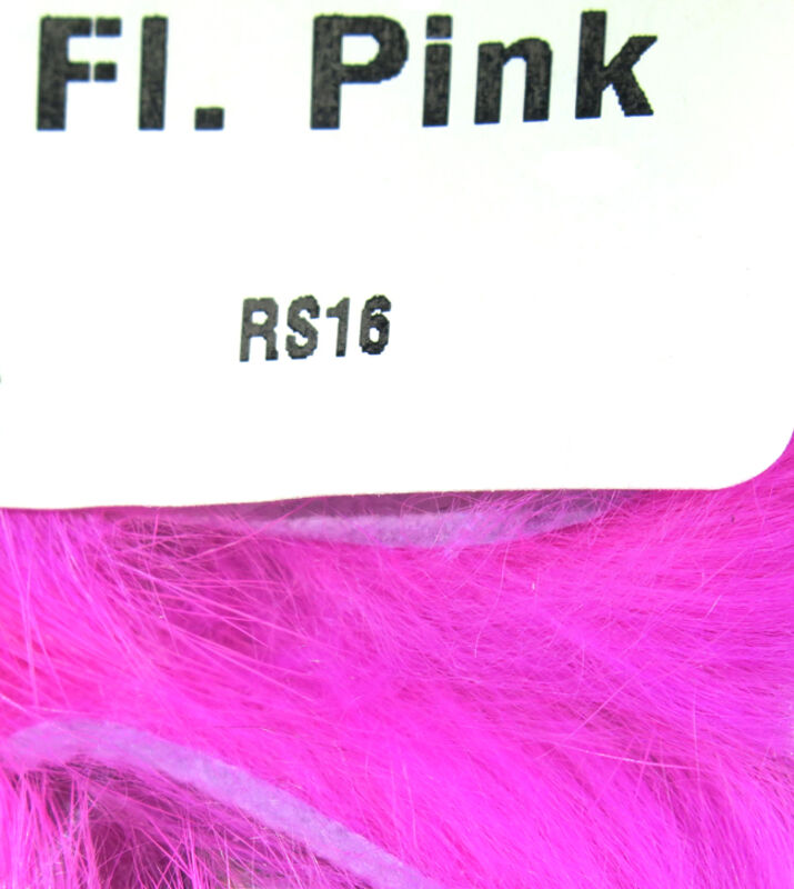Fl. Pink color Hareline Rabbit Strips 1/8" 