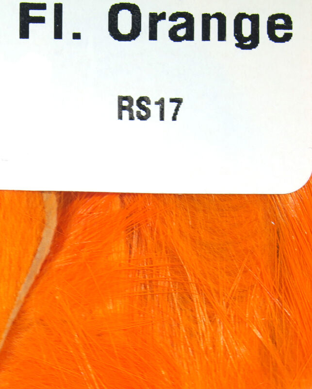 Fl. Orange color Hareline Rabbit Strips 1/8" 