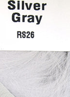 Silver Gray color Hareline Rabbit Strips 1/8" 