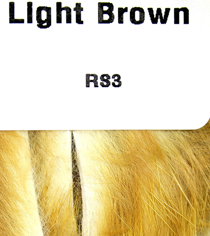 Light Brown color Hareline Rabbit Strips 1/8" 