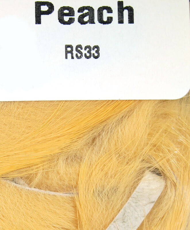 Peach color Hareline Rabbit Strips 1/8" 