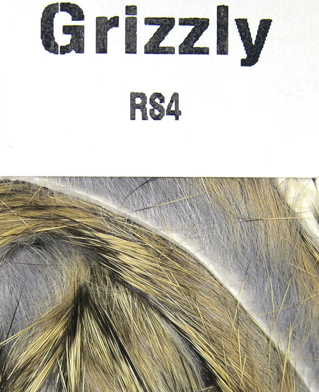 Grizzly color Hareline Rabbit Strips 1/8" 