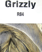 Grizzly color Hareline Rabbit Strips 1/8" 