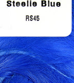 Steelie Blue color Hareline Rabbit Strips 1/8" 