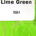 Lime Green color Hareline Rabbit Strips 1/8" 