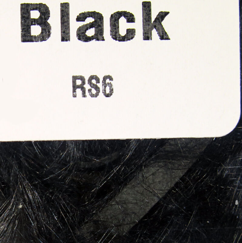 Black color Hareline Rabbit Strips 1/8" 