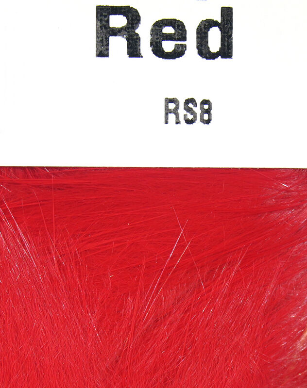 Red color Hareline Rabbit Strips 1/8" 