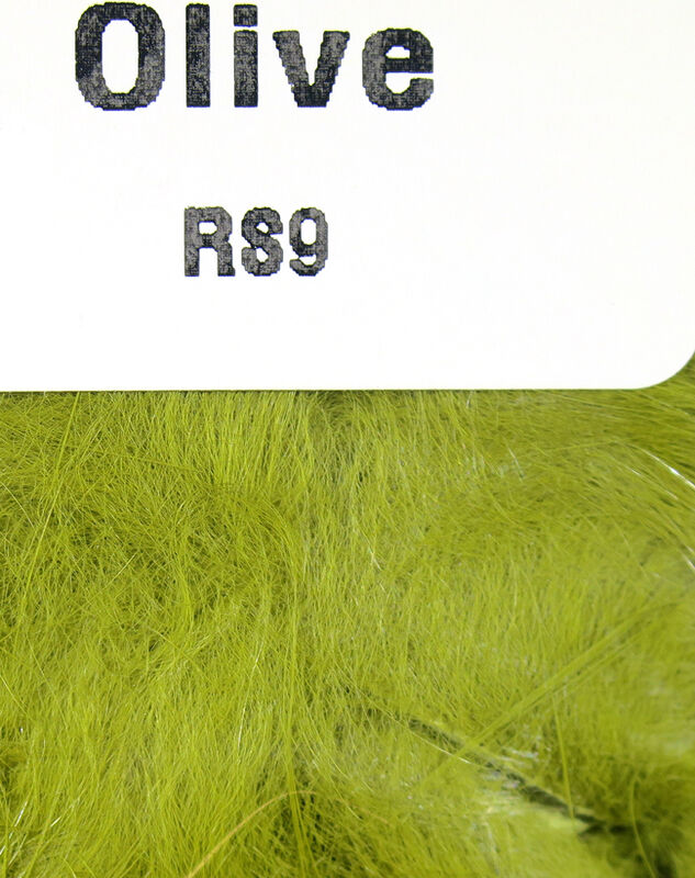 Olive color Hareline Rabbit Strips 1/8" 