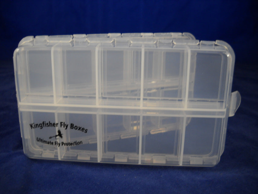 CRO Twenty Compartment Clear Poly Fly Box