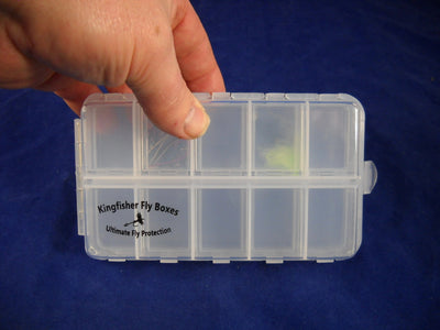 CRO Twenty Compartment Clear Poly Fly Box