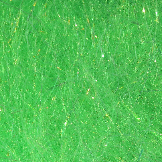 Close-up of green Hareline Senyo's Laser Dub