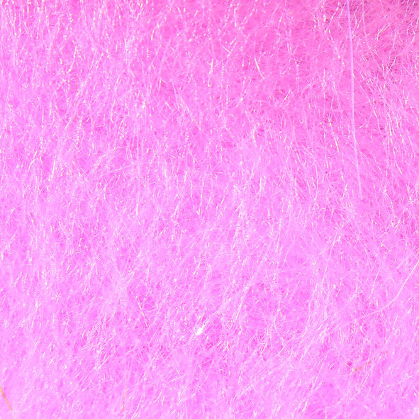 Close-up of pink Hareline Senyo's Laser Dub