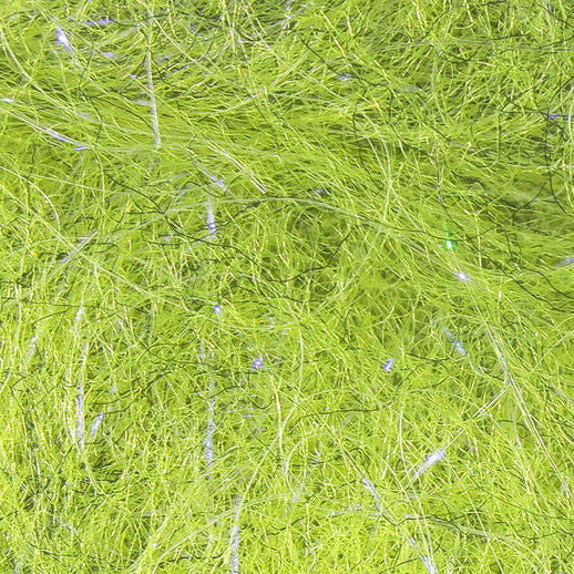 Close-up of green Hareline Senyo's Laser Dub