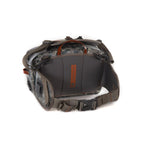Fishpond Thunderhead Submersible Lumbar Pack in camo color back view