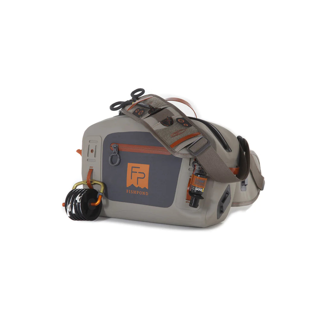 Fishpond Thunderhead Submersible Lumbar Pack in gray color
